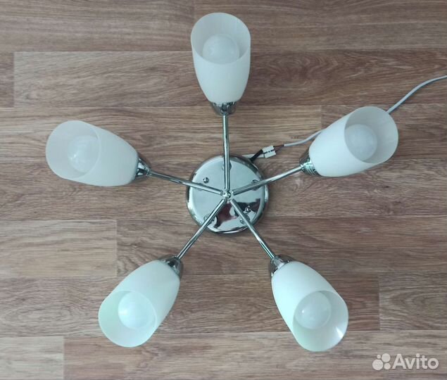 Люстра потолочная подвесная бу