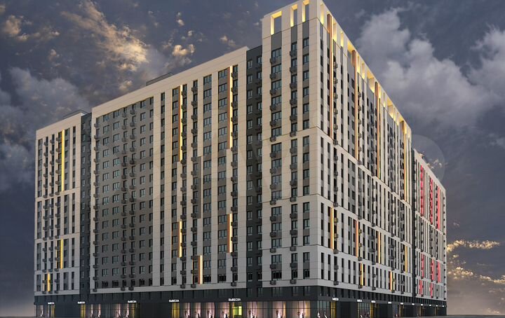 2-к. квартира, 61,6 м², 5/17 эт.