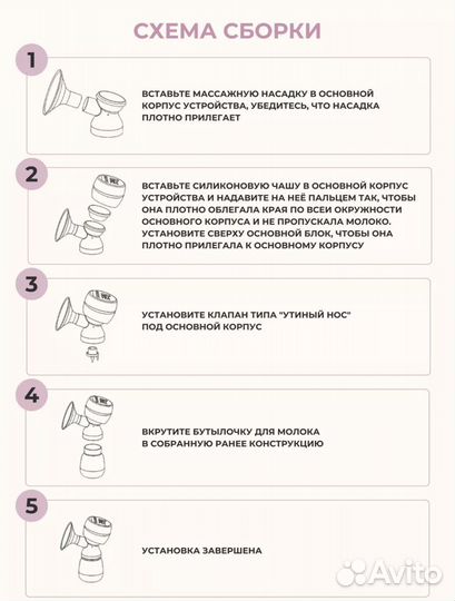 Молокоотсос безпроводной электрический новый