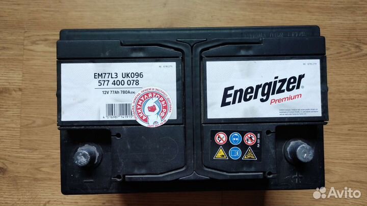 Аккумулятор Energizer Long Life 77 ah