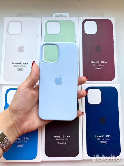 Чехол Silicon Case на iPhone 12/12 Pro премиум