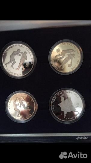Монеты олимпиада Сеул Южная Корея 1988