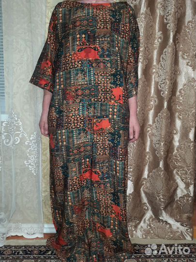 Штапельное платье