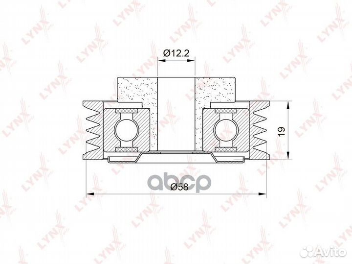 Ролик натяжной приводного ремня PB5028 lynxauto