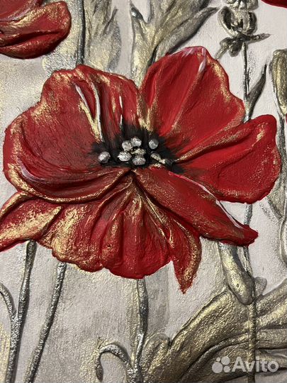 Текстурная картина акрил