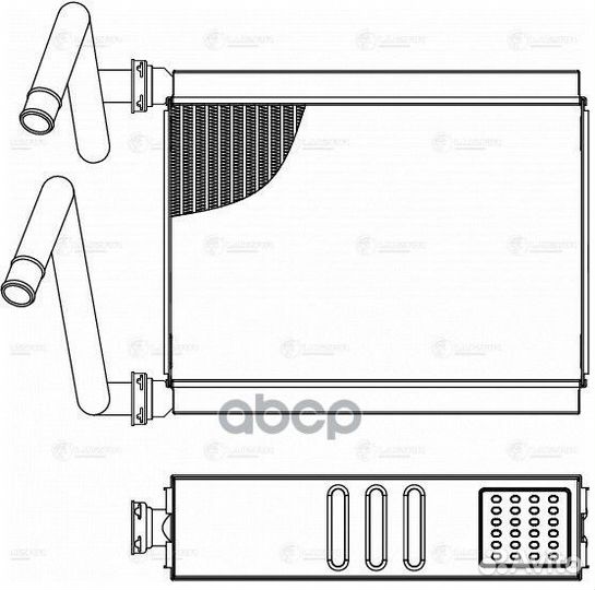 Радиатор отоп. для а/м Toyota Land Cruiser 100