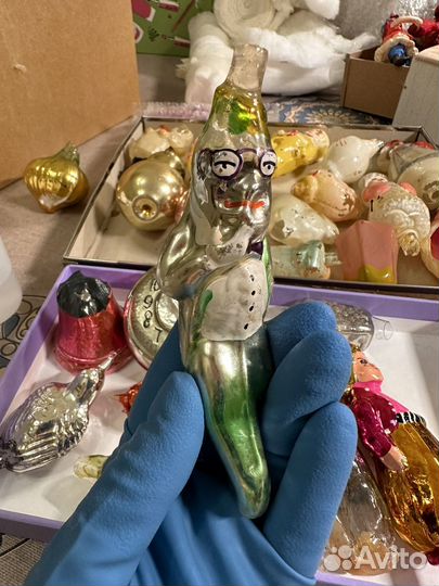 Реставрация советских елочных игрушек