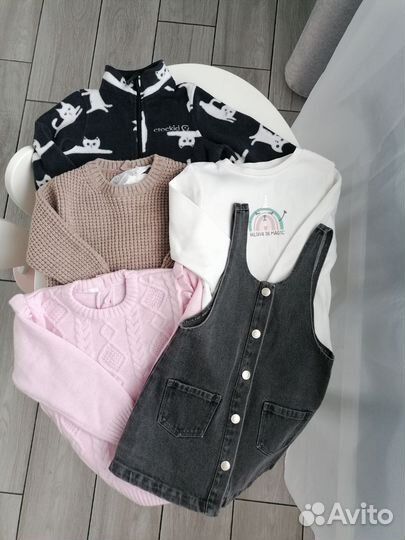 Фирменные вещи на девочку 86 92 пакетом