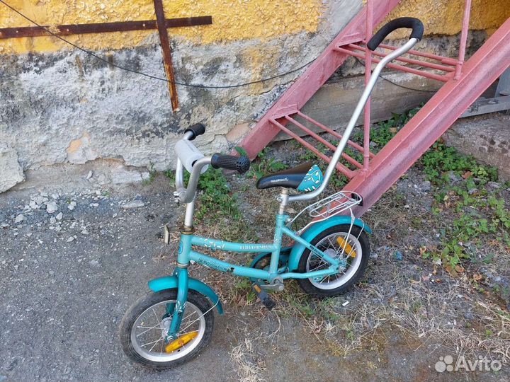 Детский велосипед бу с родительской ручкой