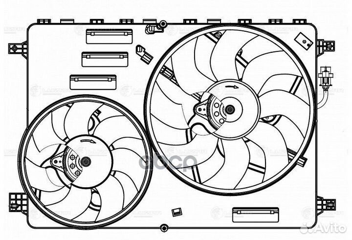 Вентилятор радиатора охлаждения land rover
