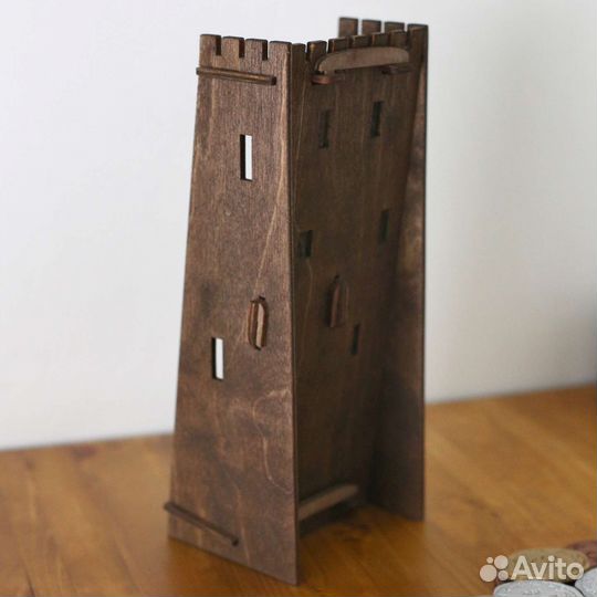 Башня и монеты для настольной игры Каркассон