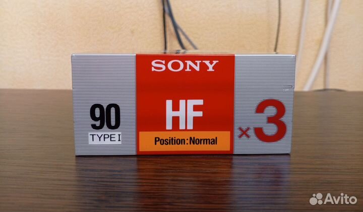 Аудиокассета sony HF 90 3 шт