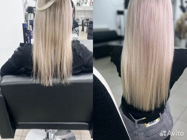 Наращивание волос на дому