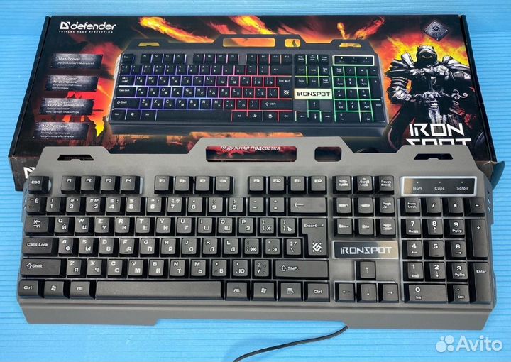 Клавиатура игровая defender iron sport