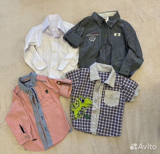 Пакет вещей на 1-1,5 года Рубашки, шорты, куртка