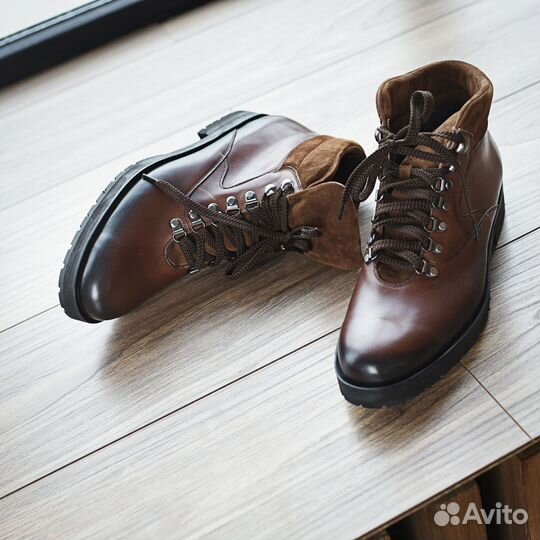 Ботинки мужские высокие кожа Rude