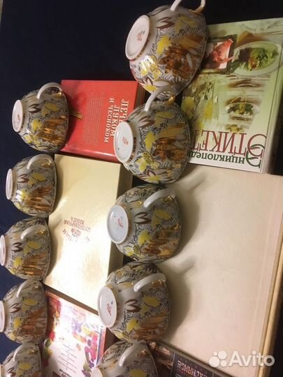 Сервиз чайный « Золотые ромашки», лфз