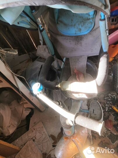 Велосипед коляска с ручкой