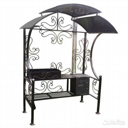 Мангал с крышей