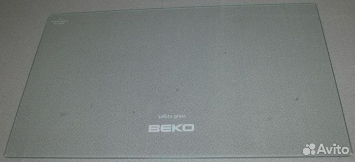 Стекло полки холодильника beko 453x282x4мм без обр
