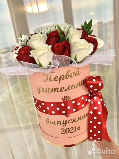 Букет из мыльных роз