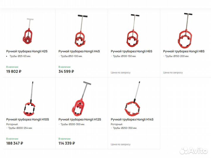 Труборезы по стали, нержавейке, пп (Новые с НДС)