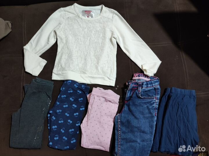 Большой пакет одежды и обуви на девочку