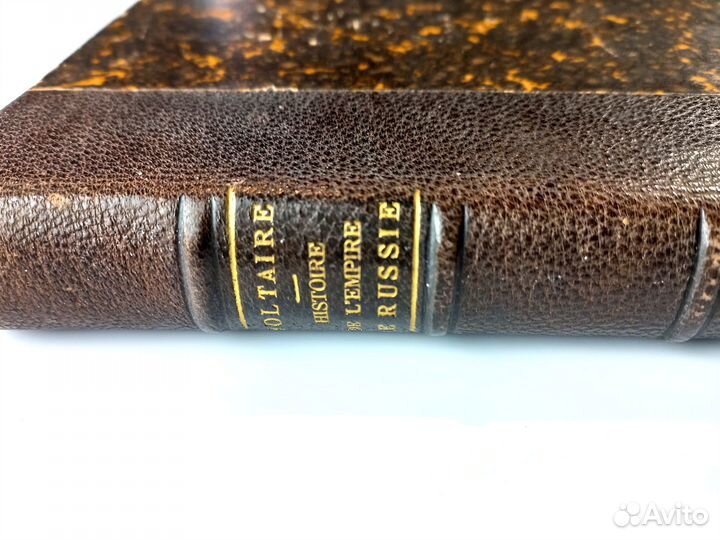 Антикварная книга. История России. Вольтер. 1816 г