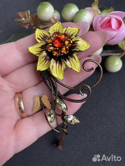 Винтажная брошь США