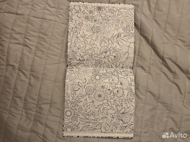 Книга раскраска антистресс Таинственный сад