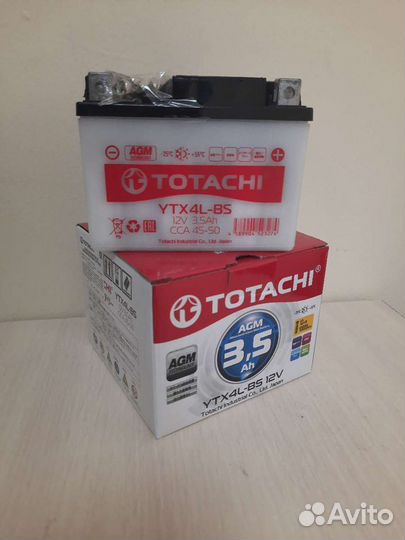 Аккумуляторная батарея totachi 12 а/ч YTX12-BS