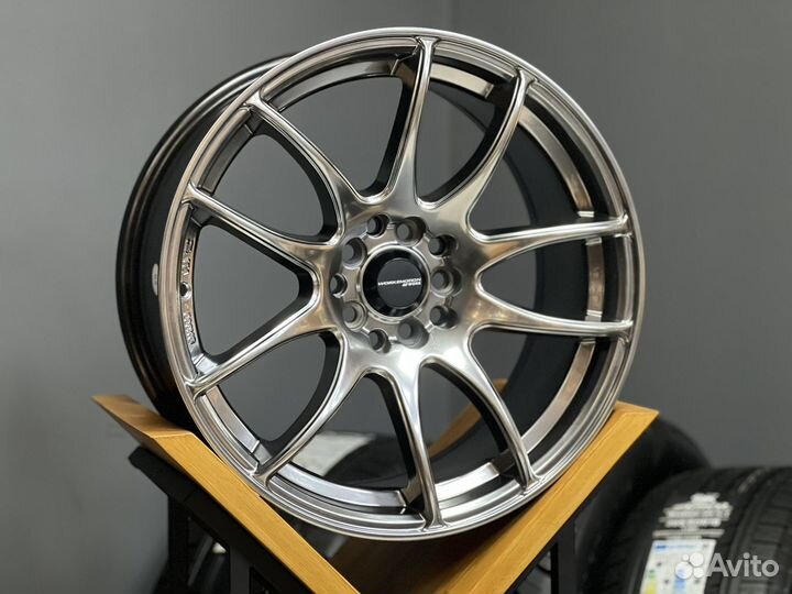 Диски разноширокие Work CR-Kiwami r18 5x100/114.3
