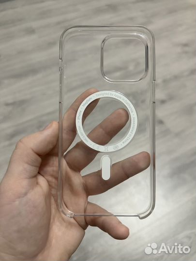 Чехол на iPhone 14 pro max прозрачный magsafe