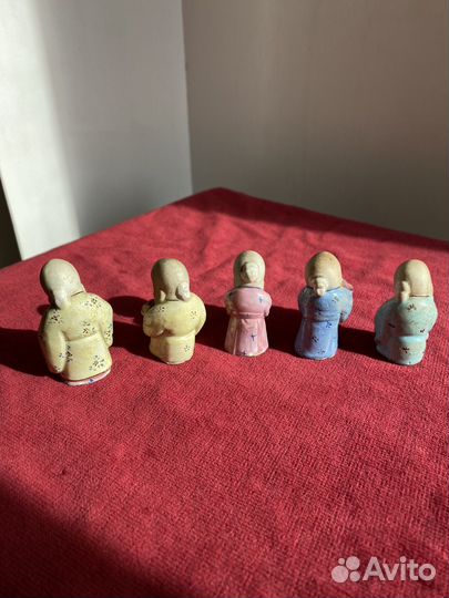 Китайская статуэтка фарфор мудрецы винтаж
