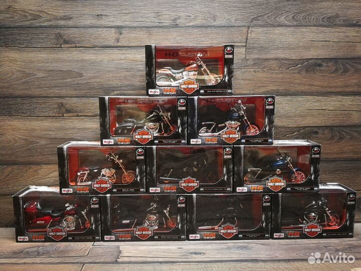 Новые модели мотоциклов Harley Davidson 1:12