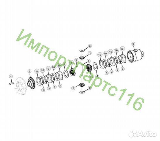 Запчасти для ремонта моста John Deere 315/325 купить в Казани JOHN ...