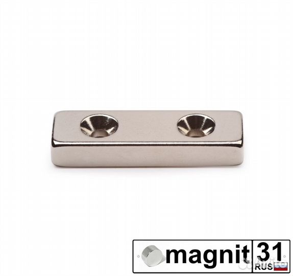 Magnit31 Неодимовый магнит с зенковкой 25xd12х4 мм
