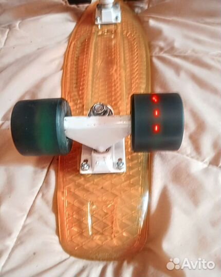 Пенниборд прозрачный колеса светятся Termit