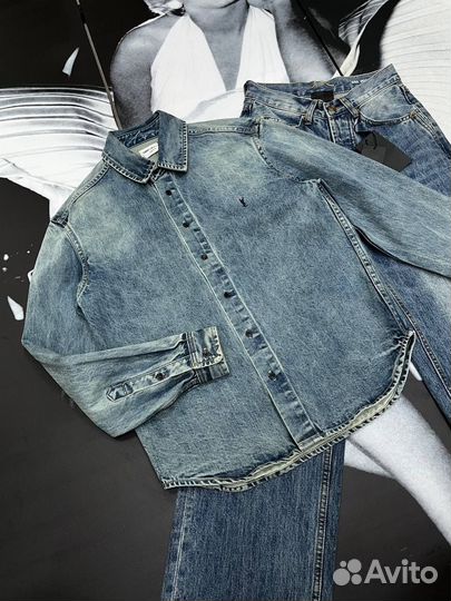 Рубашка джинсовая YSL