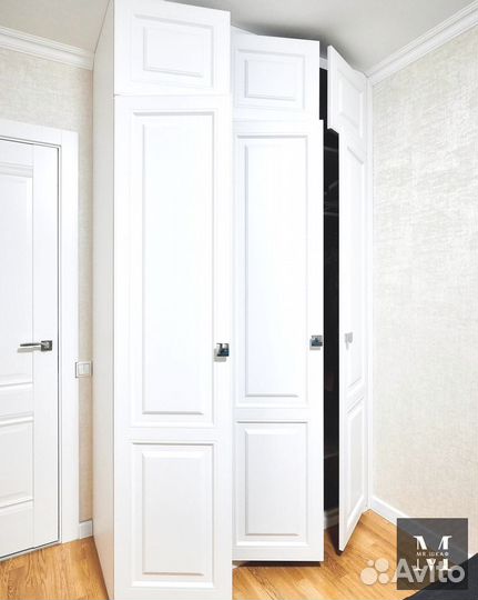 Шкаф распашной с фрезеровкой