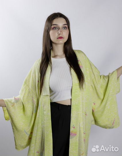 Кимоно с райскими птицами