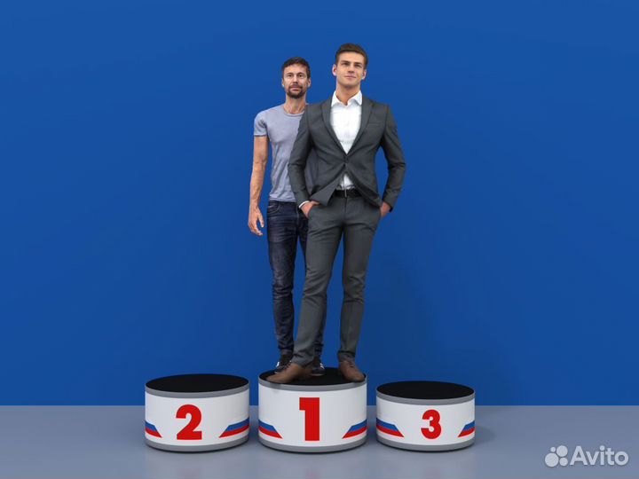 Пьедестал награждения Матрешка 612х612мм (круглый)