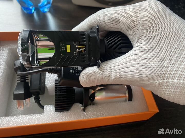 Диодные лампы h4 с линзой