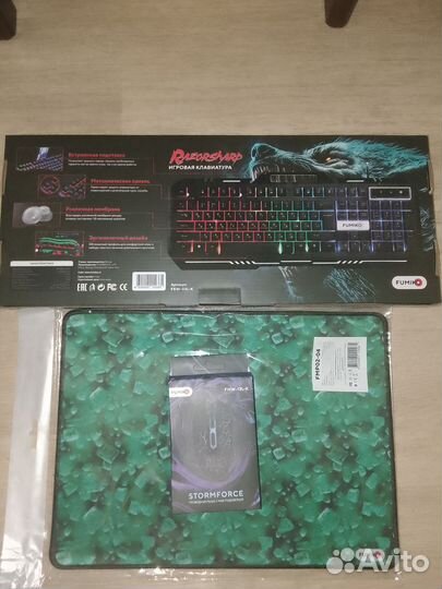 Игровой набор мышка+клавиатура+коврик