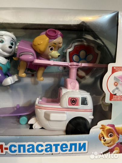 Щенячий патруль щенки-спатели Скай и Эверест