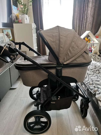 Коляска moon nuova 2 в 1 +муфта, конверт, сумка