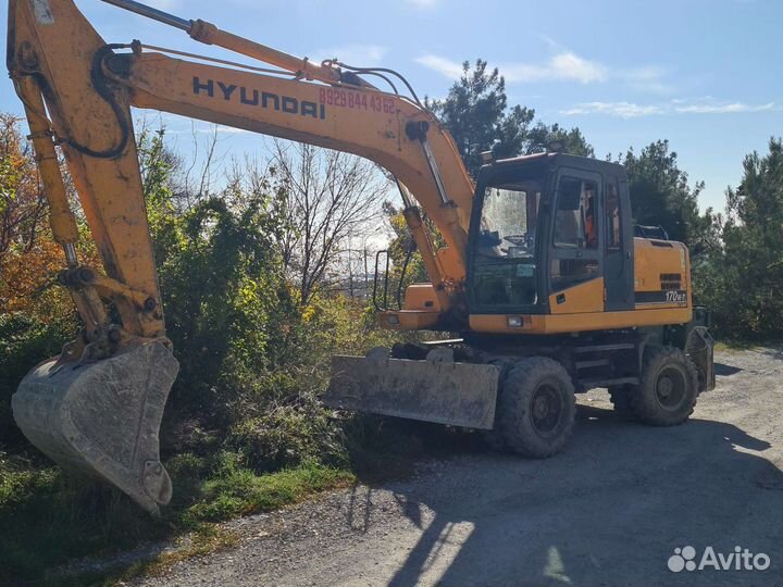 Услуги колесного экскаватора