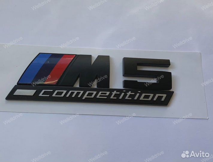 Шильд M5 Competition BMW 5 F90 черный матовый
