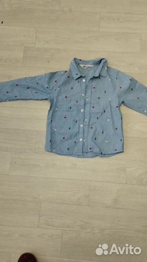 Рубашка на мальчика Новогодняя