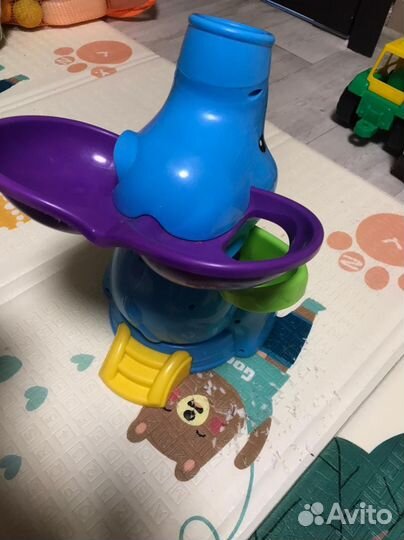 Музыкальный коврик присоска слон